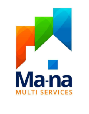 Ma-na Multi Services LLC logo: stylized colorful house